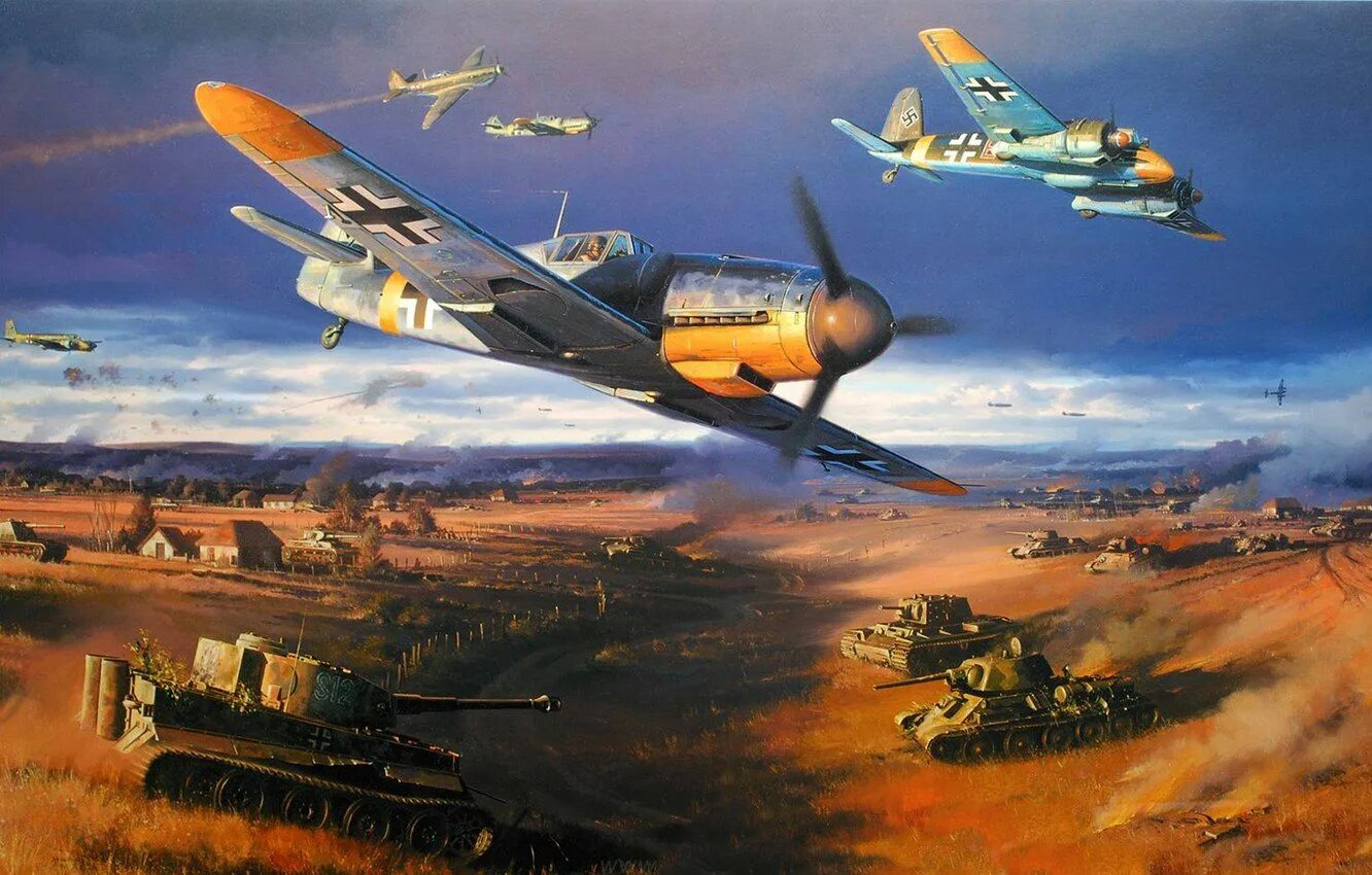Танковые самолеты. Nicolas Trudgian картины. Николас Трудгиан. Самолетная битва 2 мировая.