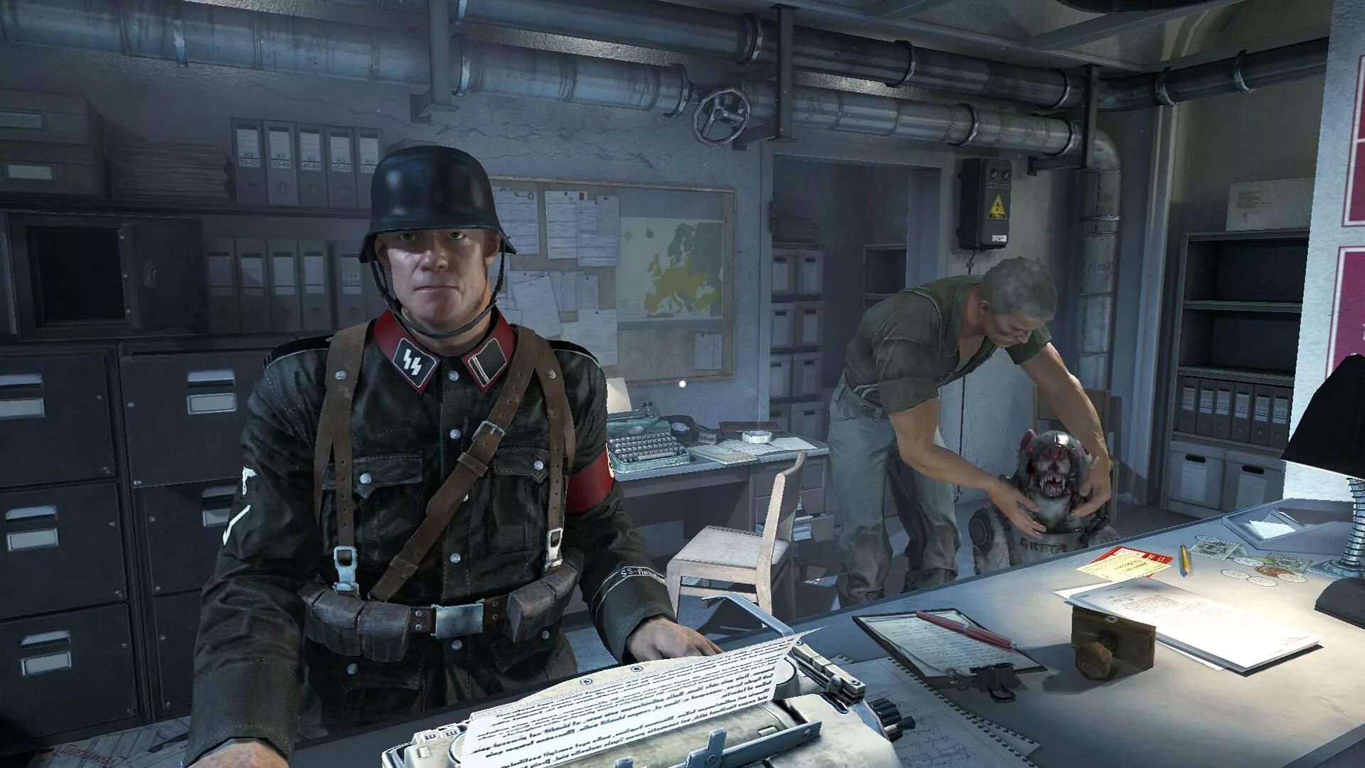 We have new order. Вольфенштайн 2 солдаты. Wolfenstein the New order солдаты. Wolfenstein 2009 суперсолдат.