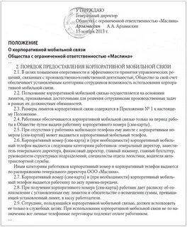 Положение о директоре предприятия