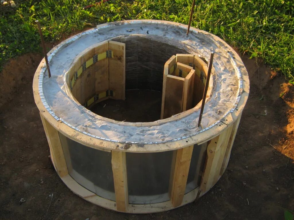 Опалубка для жб колец кс 7-5. 5м. Б. Бетонные кольца для септика. Кессон из жб колец 1.
