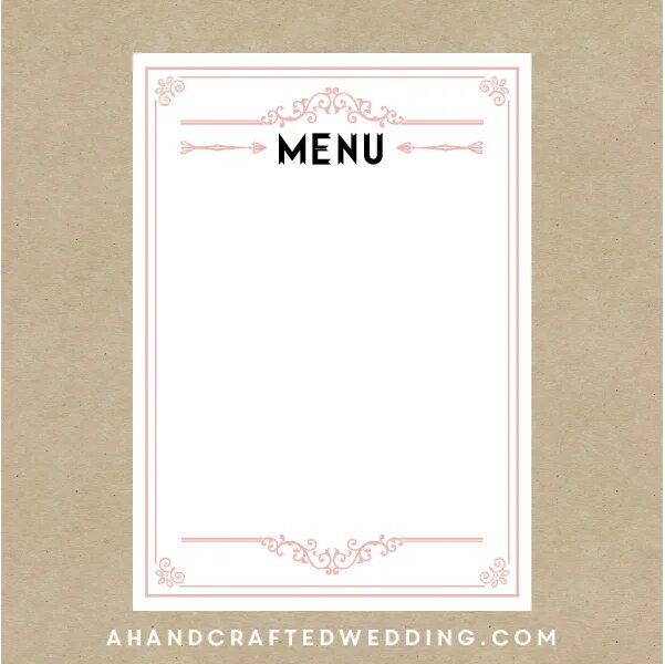 Empty menu