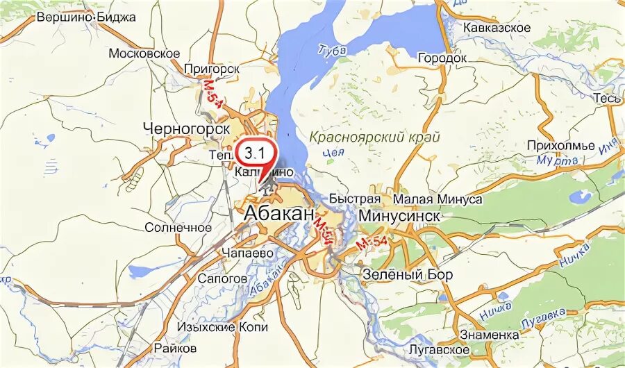 Новая дорога абакан черногорск на карте схеме Автобус черногорск усть абакан