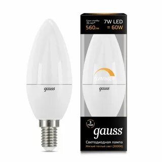 Gauss светодиодные лампы e14 свеча