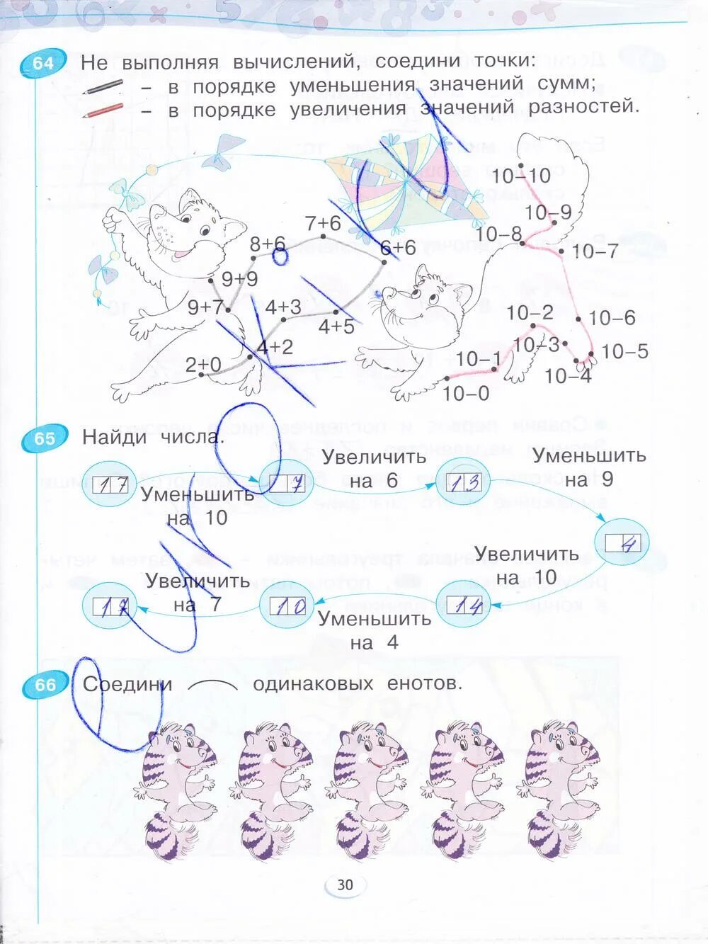 Пронумеруй расходы в порядке уменьшения. Бененсон математика 1 класс рабочая тетрадь. Тетрадь математика 1 класс Бененсон. Математика 1 класс тетрадь стр 30.