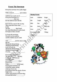 Snowman text