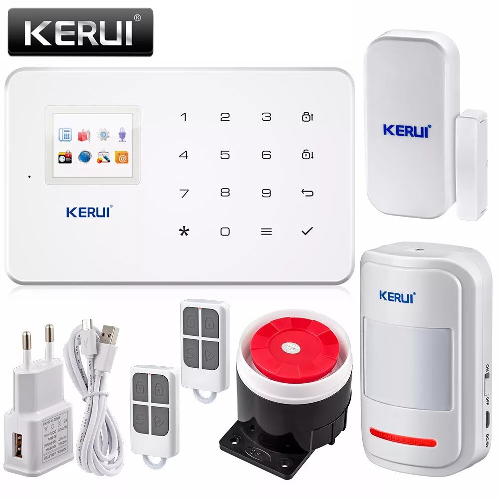 Беспроводная gsm сигнализация. Сигнализация KERUI g18. Беспроводная система охранной сигнализации KERUI, GSM. GSM сигнализация g18. Сигнализация KERUI g18 для охраны.