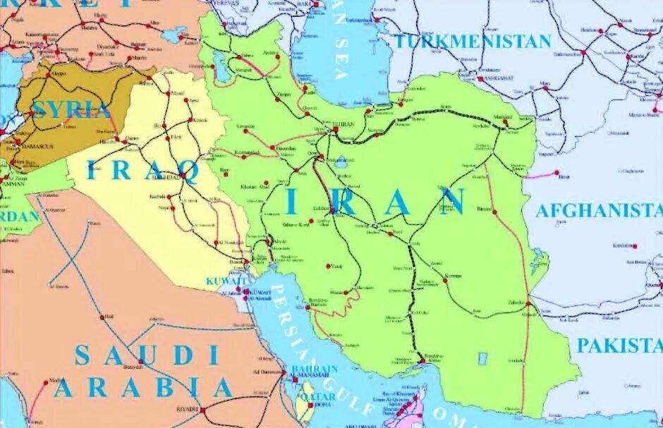 Карта дорог ирана. Карта железных дорог Ирана. Железная дорога Ирана на карте. ЖД Ирана схема. Иран железнодорожные пути на карте.