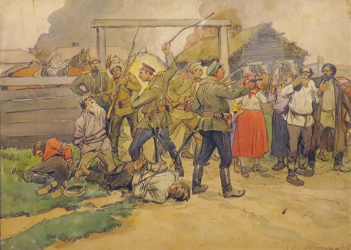 Установленная в 1919 обязательная сдача крестьянами