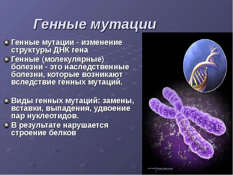 Наследственные заболевания человека мутации. Презентация на тему генные мутации. наследственные заболевания человека. генные мутации болезни.