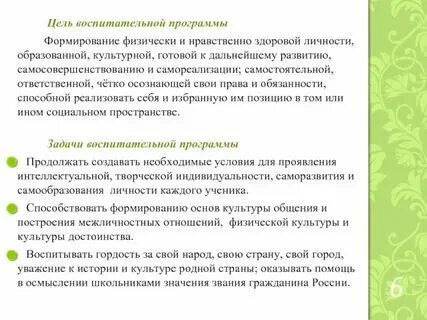 Воспитательная программа 10 11 классе. Воспитательная программа 10 11 классе