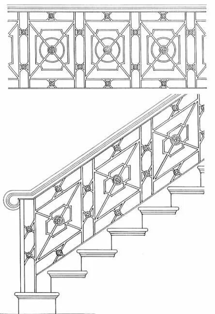 На рисунке схематично изображены перила лестницы. Чертеж перил для лестницы из профтрубы. Узоры на перила. Ограждения лестниц эскизы. Узоры на лестничные перила.