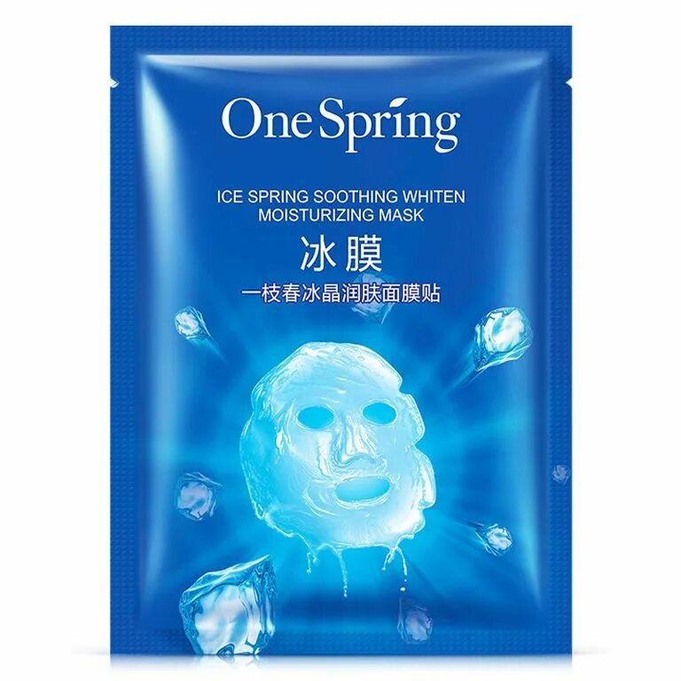 Маска для лица one Spring Moisturizing. Маска one Spring Hydrating. One Spring. Маска-салфетка для лица (увлажнение и отбеливание), 25мл. Moisturizing маска для лица тканевая. Маски с охлаждающим эффектом