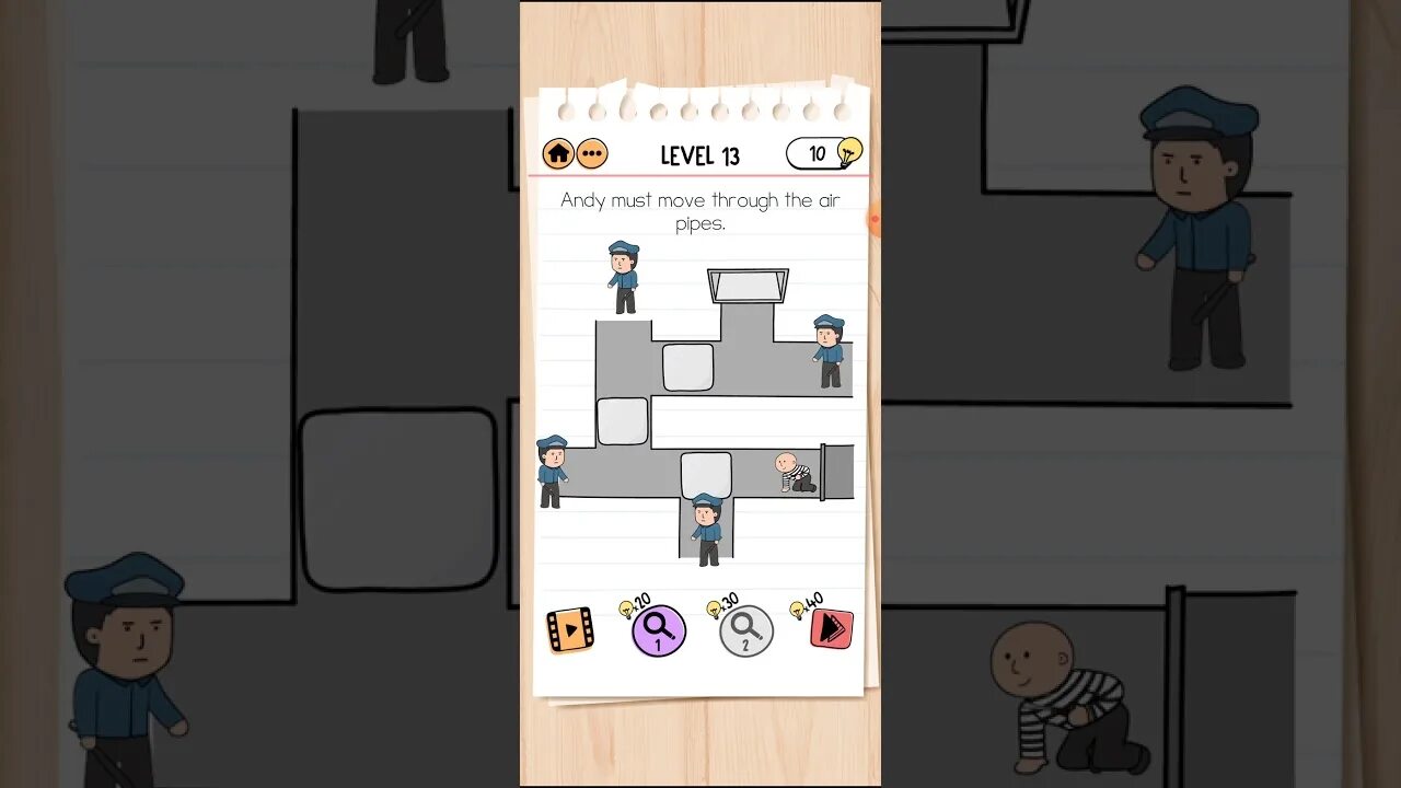 Как пройти игру 13 уровень brain. Brain test 2 уровень 13 тюрьма. брайан тест 2 уровень 13 побег из тюрьмы. brain test 2 13 уровень побег. braintest побег из тюрьмы 2 уровень.