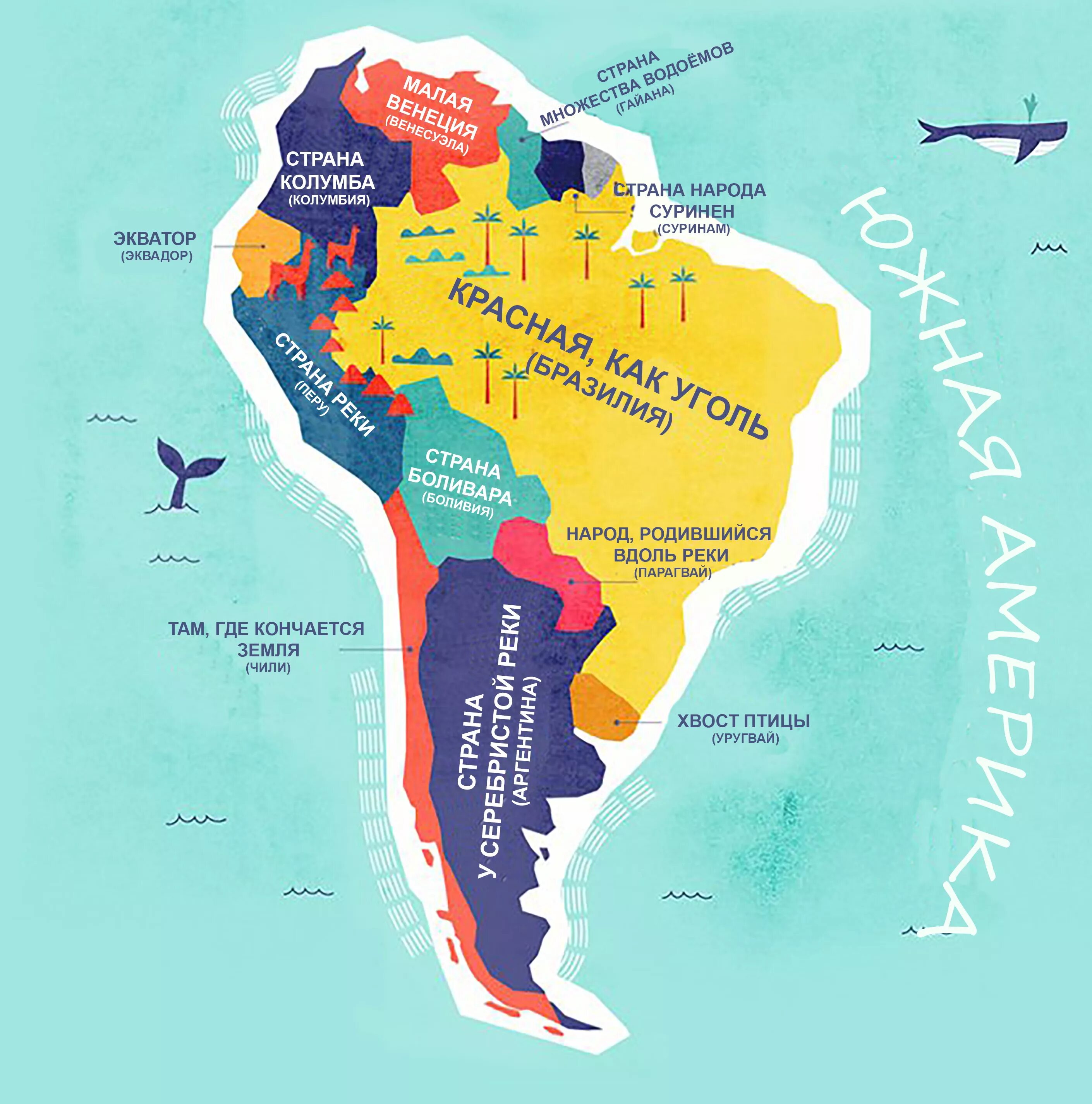 Карта Южной Америки с названиями стран. Карта стран Южная Америка с названиями страны. Государства Южной Америки на карте. Карта Южной Америки со странами. Перевод названий стран