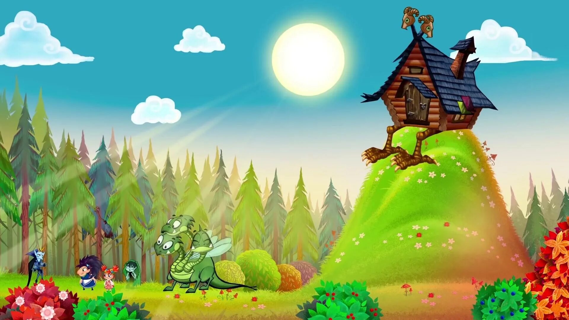 Фон для презентации сказки. Русские сказочные герои. Детские фоны. Сказ фон. Сказочная избушка.