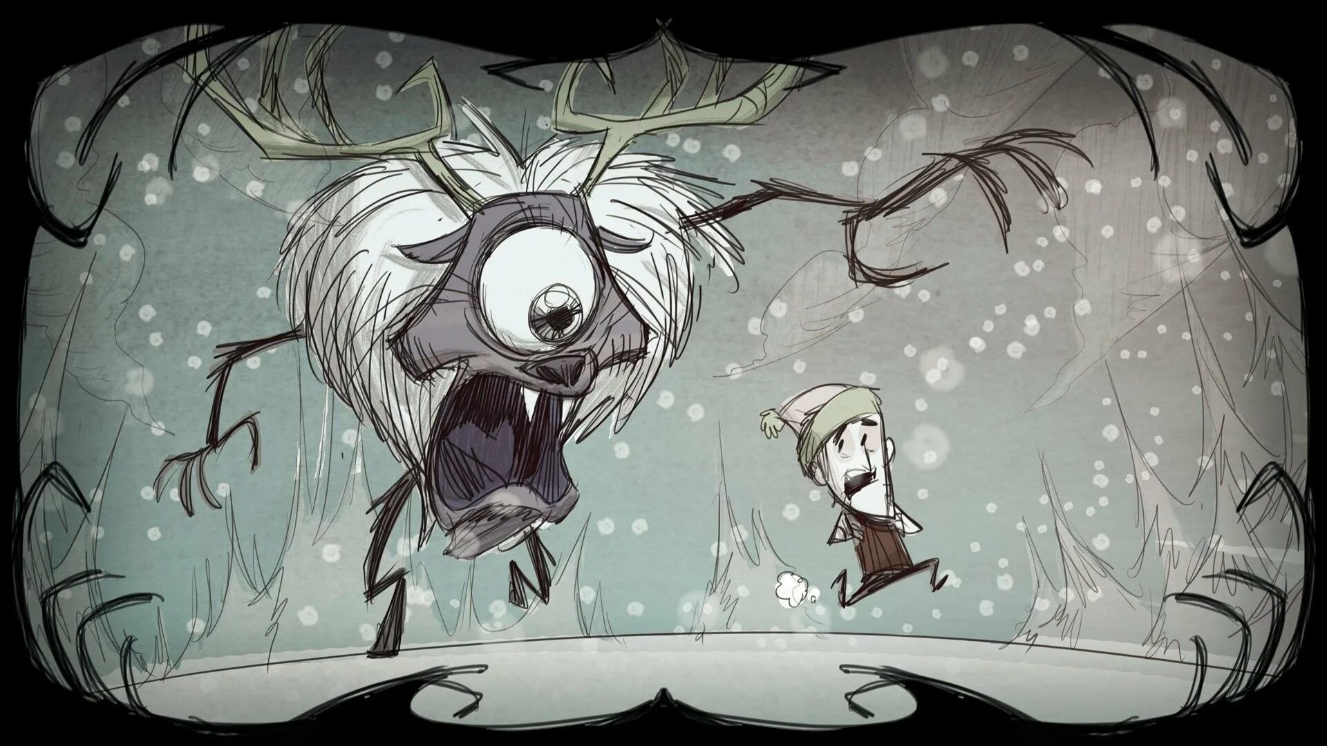 Dont video. Донт старв Циклоп олень. Don't Starve Циклоп. Циклоп олень don't Starve together. Don't Starve together босс олень.