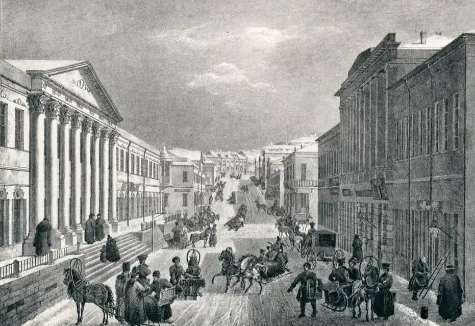 О Кадоль Кузнецкий мост. О. Кадоль. Кузнецкий мост. 1825. Огюст Кадоль. Огюст Кадоль Москва. 1830 год начало