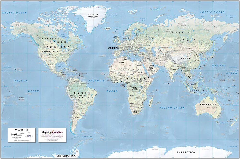 Physical world. Physical Map of the World. World Map with Cities.