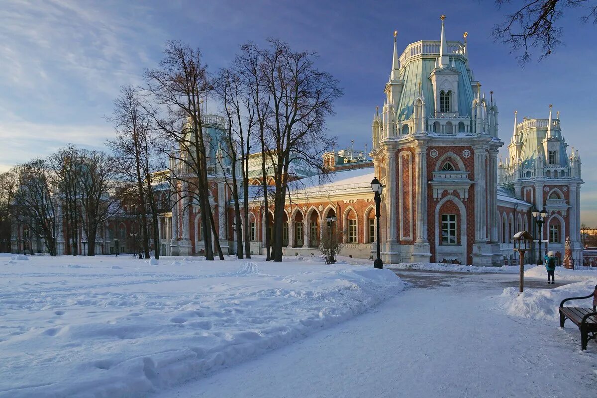 Вк царицыно. Царицыно дворцово-парковый ансамбль зимой. Царицыно музей-заповедник зимой. Парк Царицыно зимой 2021. Усадьба Царицыно.