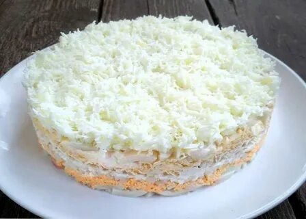 Вкусный салат с курицей слоями рецепт