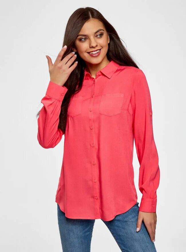 Магазин недорогие блузки. Рубашка женская. Розовая рубашка женская. Яркая рубашка женская. Ярко розовая рубашка женская.