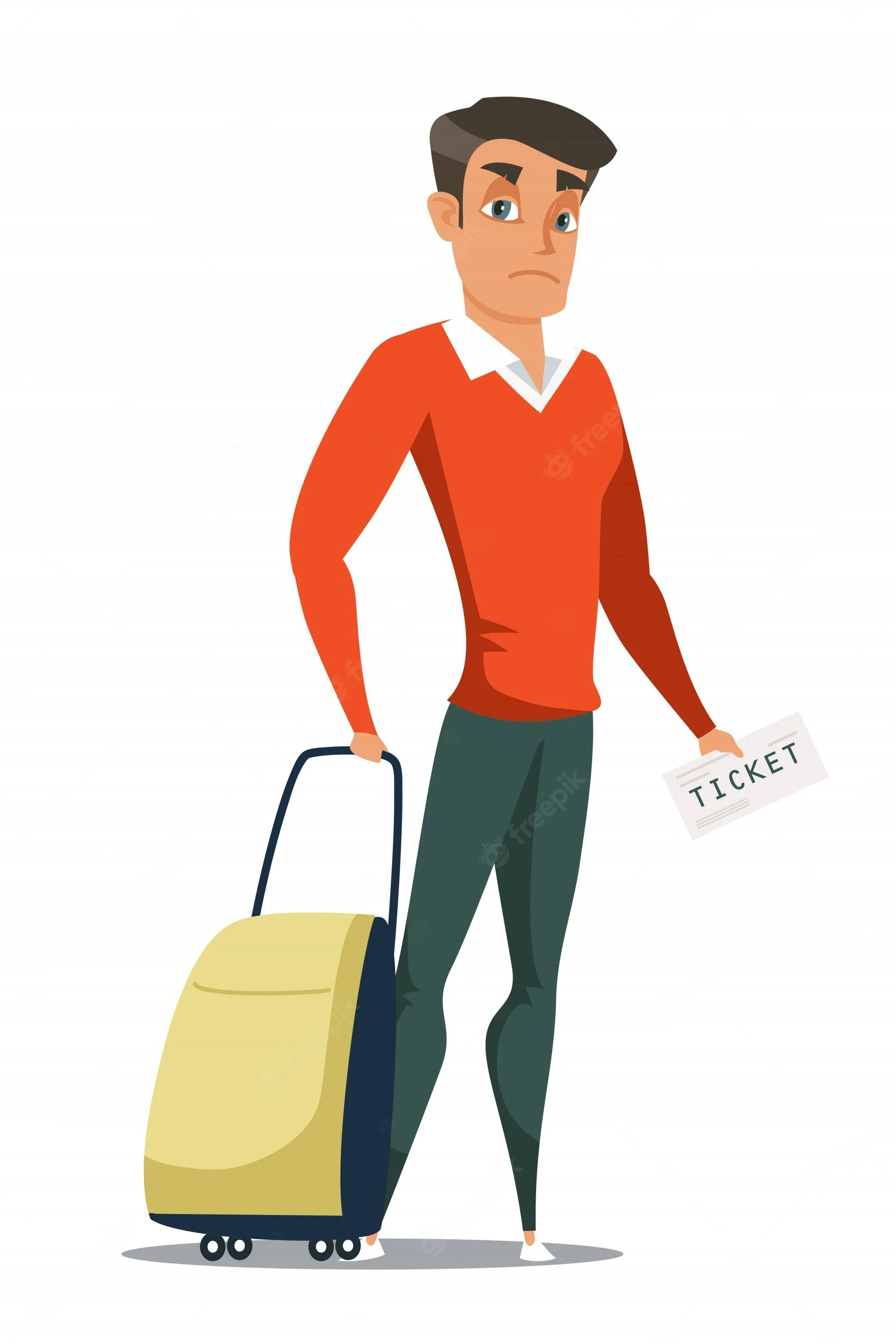2 character the suitcase load