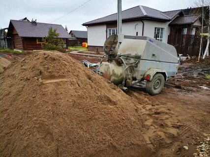 Песок для полусухой стяжки