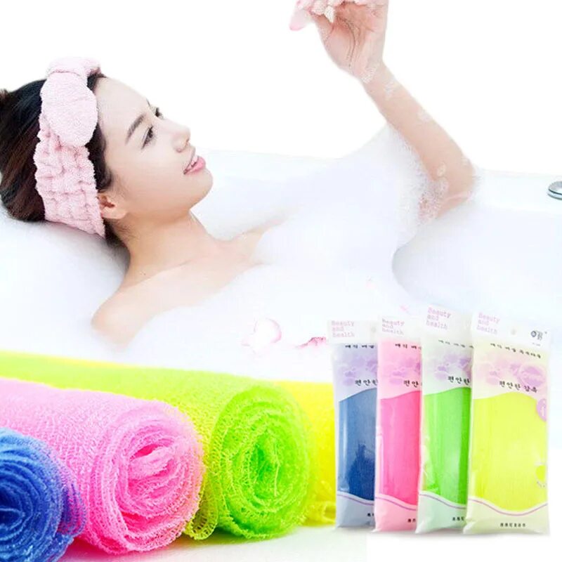 Мочалка для скрабирования тела. Body towel мочалка корея. полотенце-скраб body towel 29*100см. shower towel мочалка корея. японская мочалка для тела.