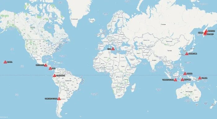 Действующие и потухшие вулканы на карте мира. Карта размещения вулканов мира. Где находится вулкан карта. Вулкан кракатау на карте мира. Где находится вулкан карта.