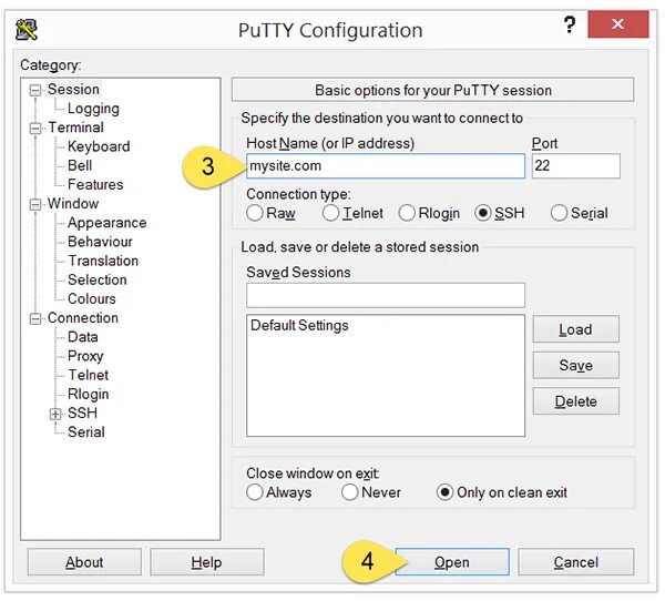 Putty как подключиться. Putty как подключиться