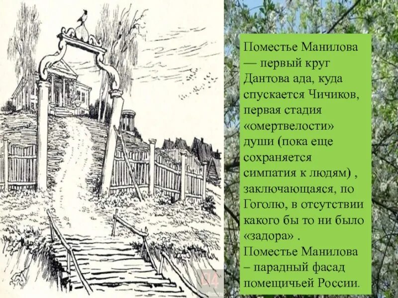 Как выглядел дом манилова В доме завелись гадость и беспорядок... Иллюстрация ко второму тому "Мёртвых душ