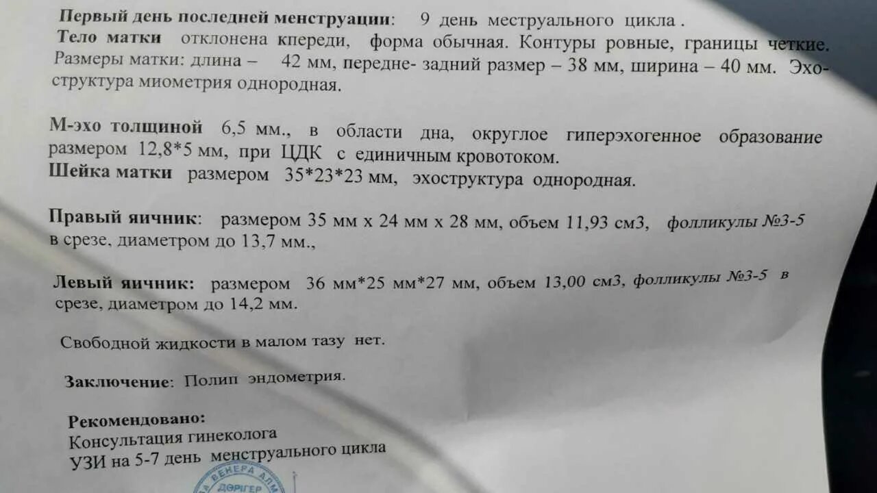 Гистероскопия матки день цикла