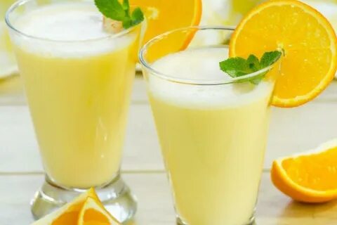 Молоко с апельсиновым соком