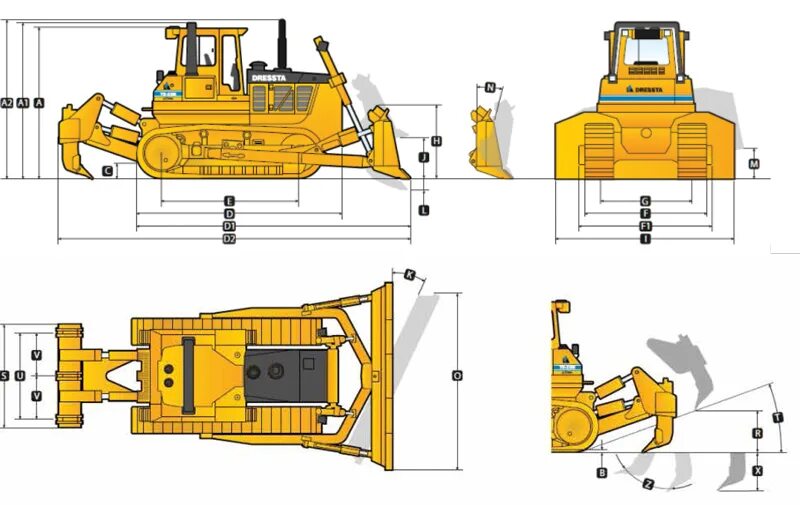 Komatsu d65 габариты. ЧЕТРА т20 габариты. Бульдозер рыхлитель ЧЕТРА чертеж т15. ЧЕТРА Т 20 ширина отвала.