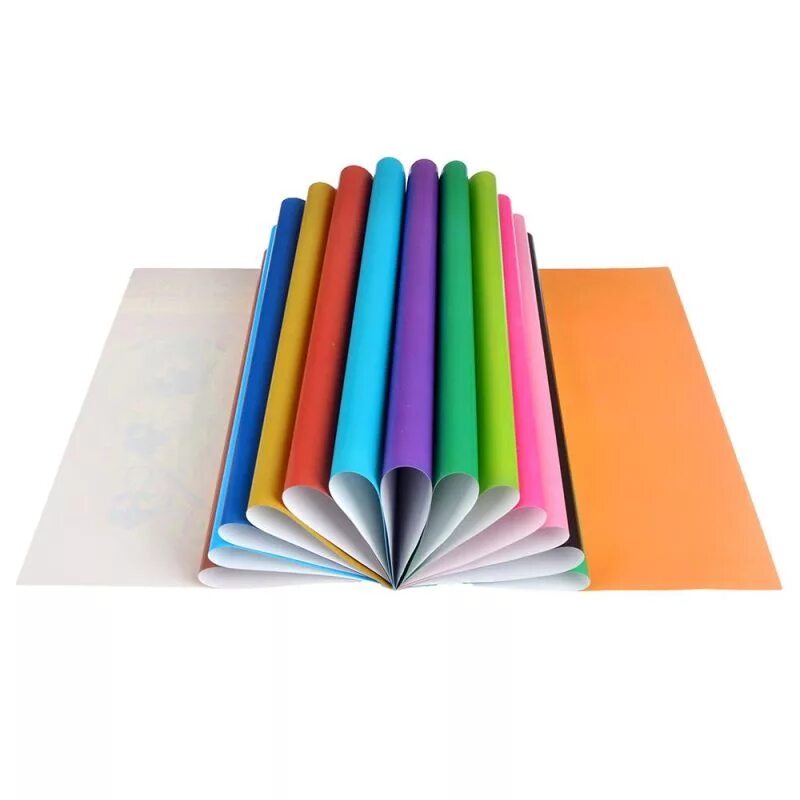 Аппликация на бумаге. 154924. Цветная бумага для цветов. Стикеры комус 76х76 мм неоновые 4 цвета (1 блок, 400 листов) арт. Стикеры 76х76 мм 1 блок 400 листов.