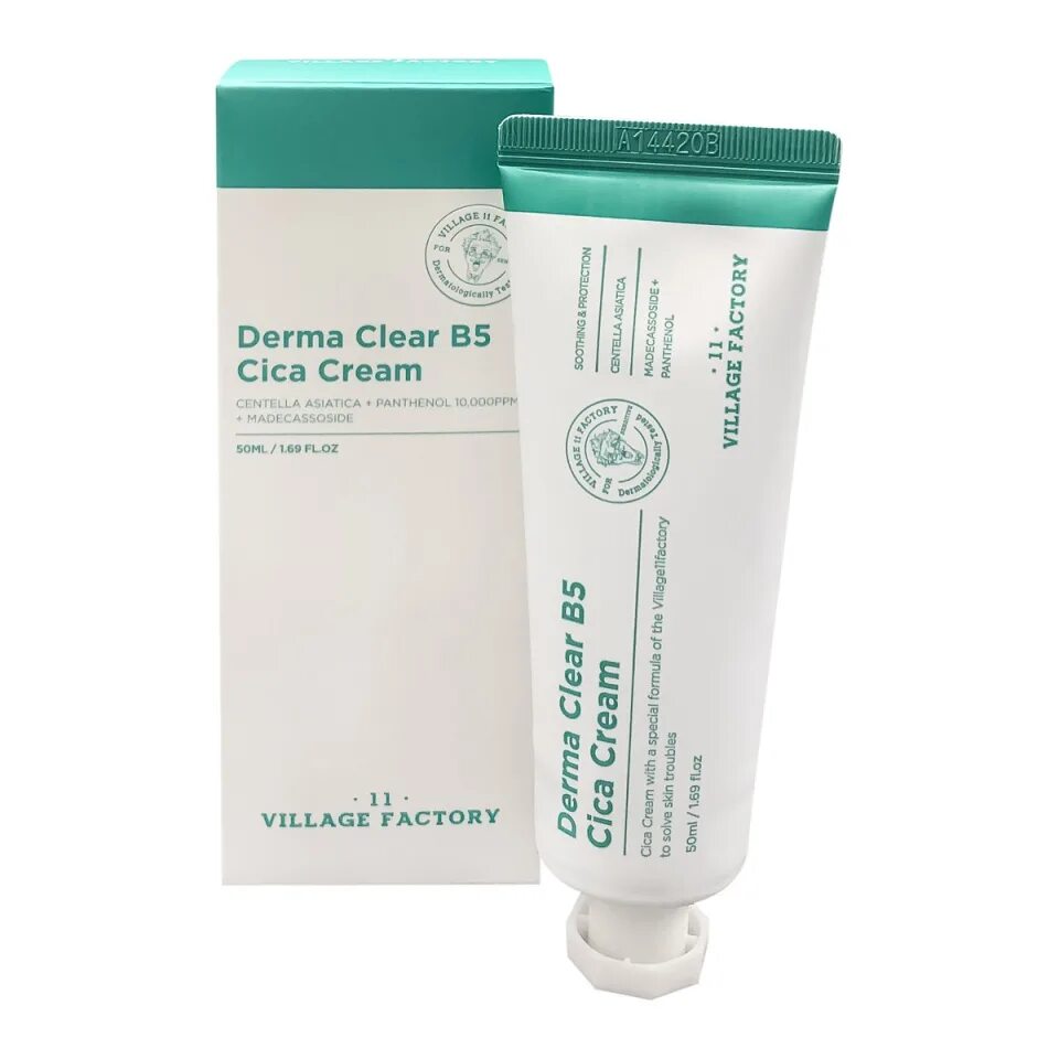 11 Village Factory Derma Clear b5 cica Cream 50 ml. Village 11 Factory Derma Clear b5 cica Cream увлажняющий питательный крем-гель 50мл. 0473 Village 11 Factory Derma Clear b5 cica Cream 50ml. Крем для лица c центеллой village11 Factory Derma Clear b5 cica Cream(50 мл). Village cream