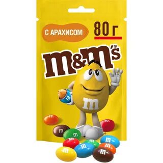 Драже M&M's c арахисом молочным шоколадом, 80 г х 28 шт. 