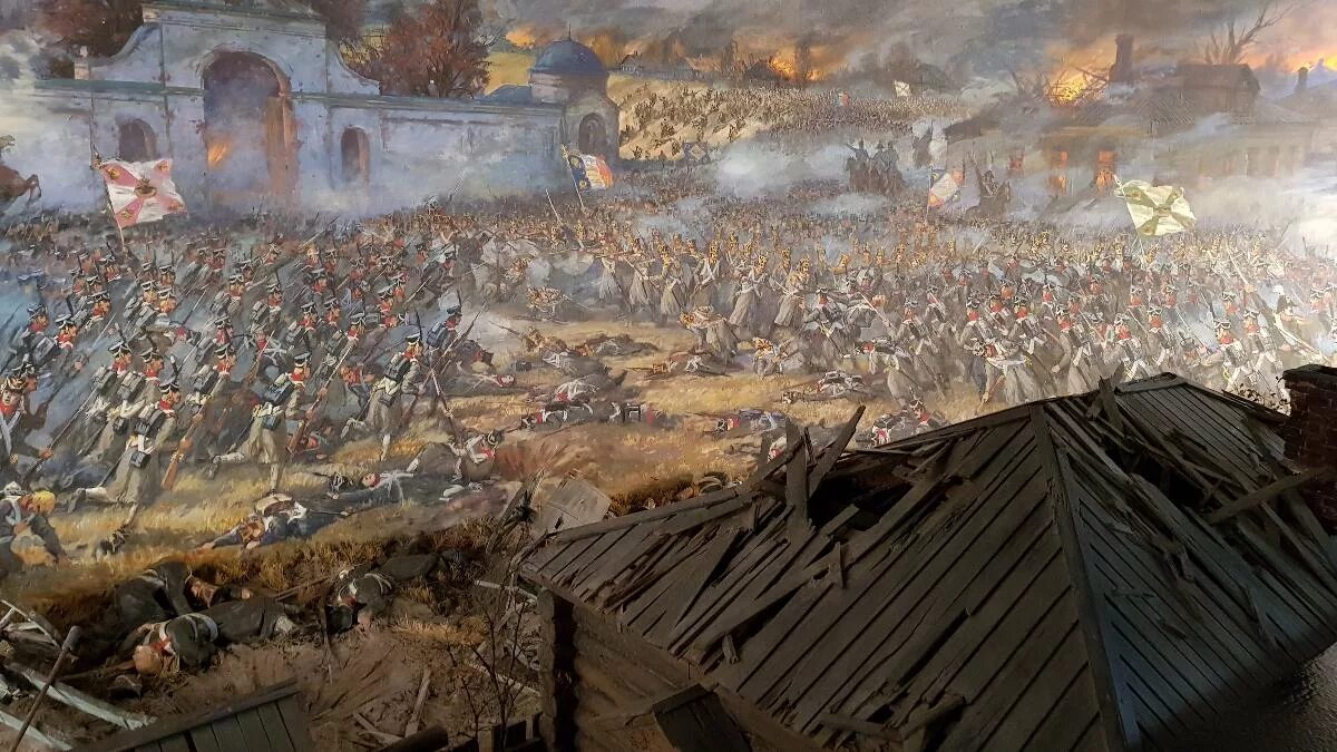 Битва при малоярославце дата. Малоярославец диорама 1812 года. диорама малоярославец музей 1812. сражение за малоярославец 12 (24) октября 1812 г.. малоярославец битва 1812.