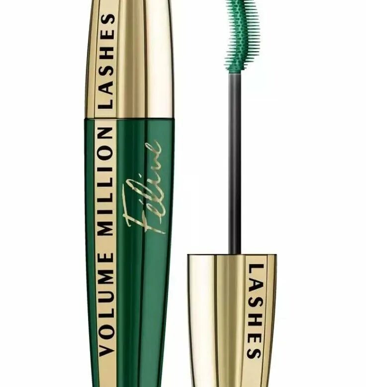 L oreal volume millions lashes feline. Тушь Volume million Lashes Feline. L'Oreal тушь для ресниц Volume millions Lashes Feline. Тушь лореаль миллион ресниц зеленая. Volume million Lashes тушь зеленая.