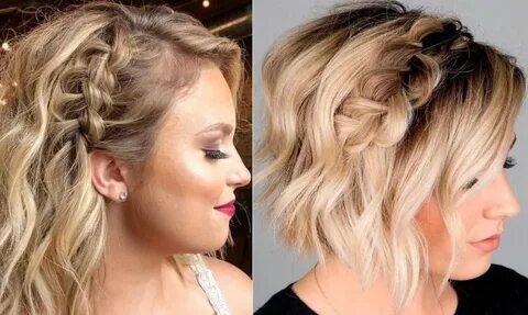прическа на короткие волосы на торжество