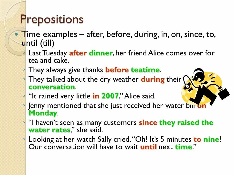 Prepositions of place and time примеры. Prepositions of time examples. Предлоги after before. Prepositions of time примеры before. During время