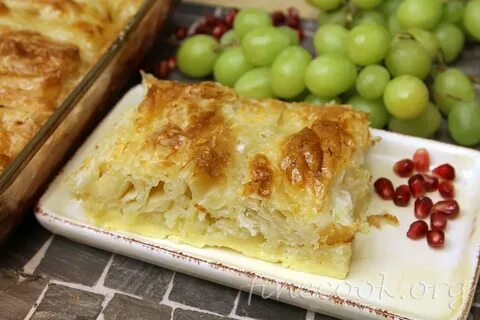 Пирог тесто фило с грушей и сыром