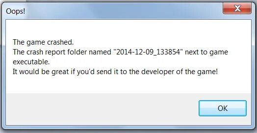The game has crashed что делать. Crash game. Краш из игры ошибка. The game crashed the crash Report folder named что делать.
