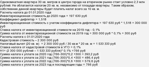 Пенсионер платит налог на недвижимость