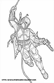 free star wars coloring pages boba fett