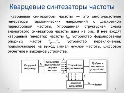 Цифровые синтезаторы частоты