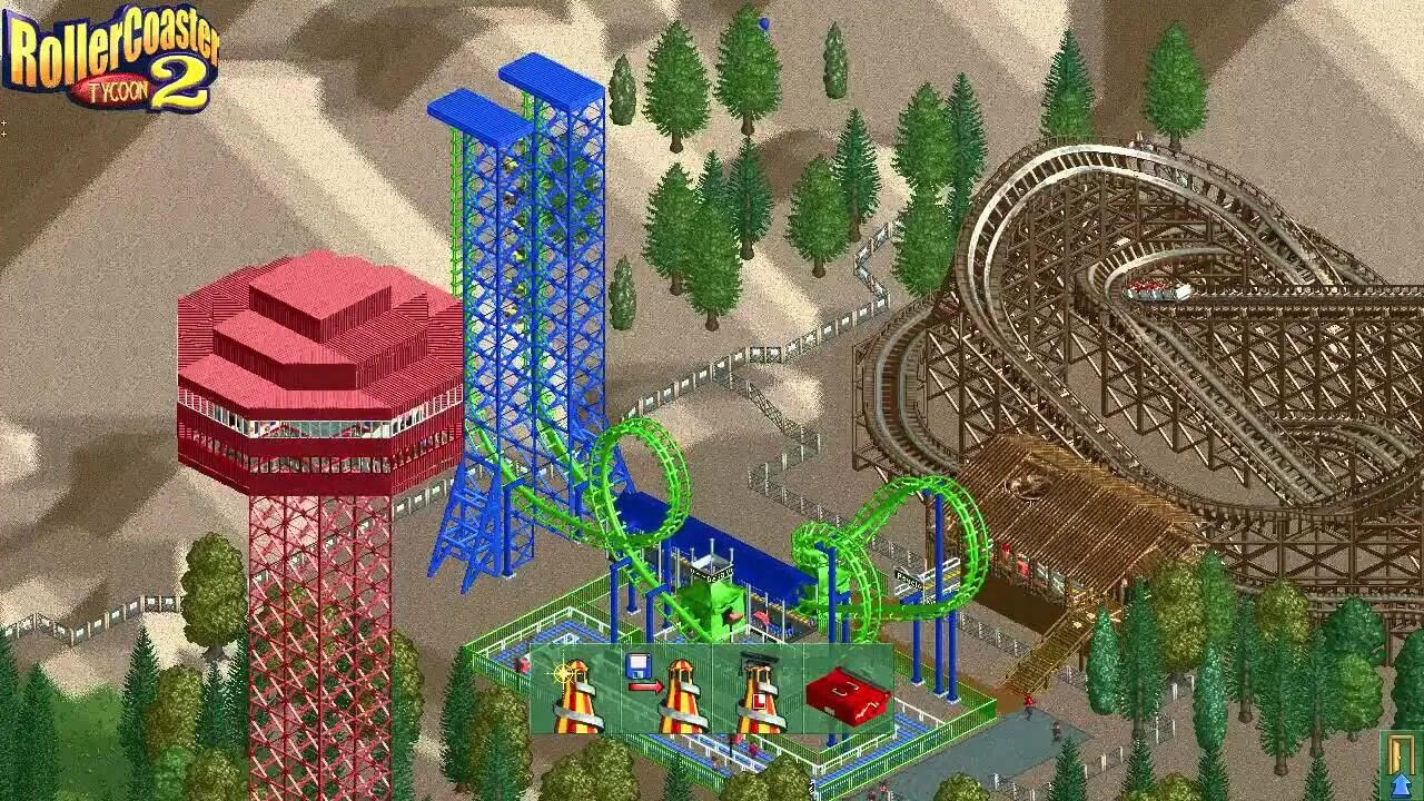 Theme Park Tycoon 2 красивый парк. Rollercoaster Tycoon 2. Roller Coaster Tycoon 2 time Twister. Rollercoaster Tycoon World парк.