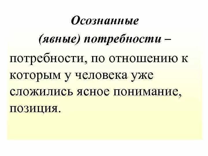 Биологическую природу человека отражает потребность осознавать цель. Осознаваемые и неосознаваемые потребности. Осознанные потребности человека. Неосознанные потребности человека. Явные потребности.