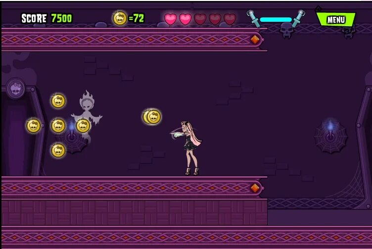 ‏игры монстр хай катакомбах.