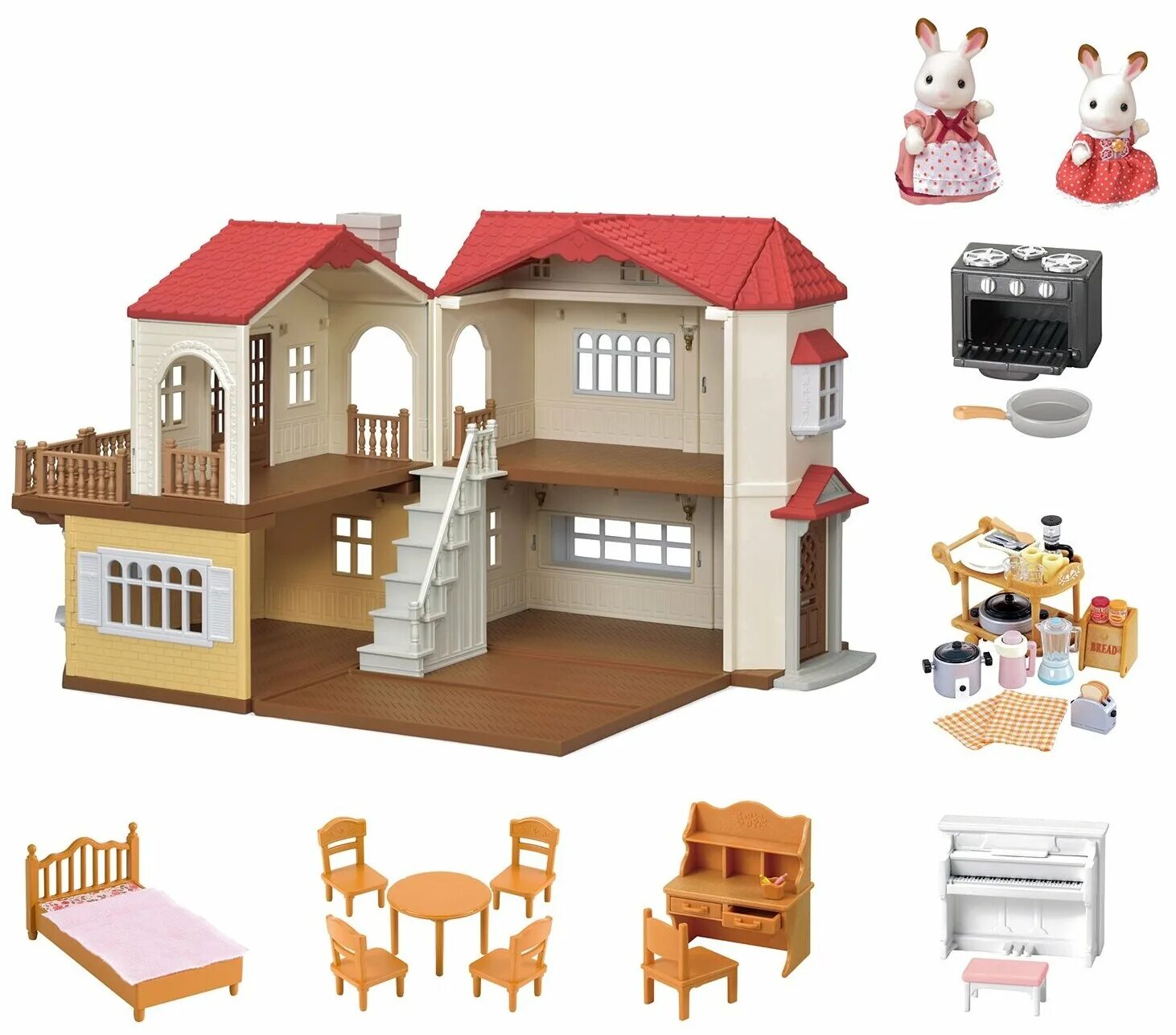 Deluxe village house. Сильвания фэмили дом со светом. Sylvanian families большой дом. Домик сильвани (sylvanian families). Домик сильвания фэмили.